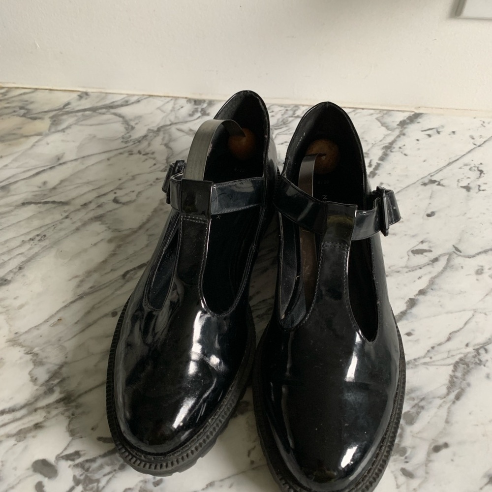 Patent T Bar Shoes 8